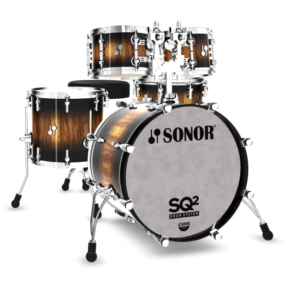 Sonor SQ2 5 Pce Drum Kit, Shell Pack, African Marble Burst 1049580-2